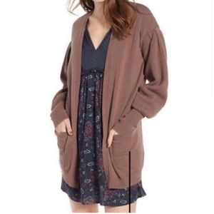 Hinge Balloon Sleeve Cardigan